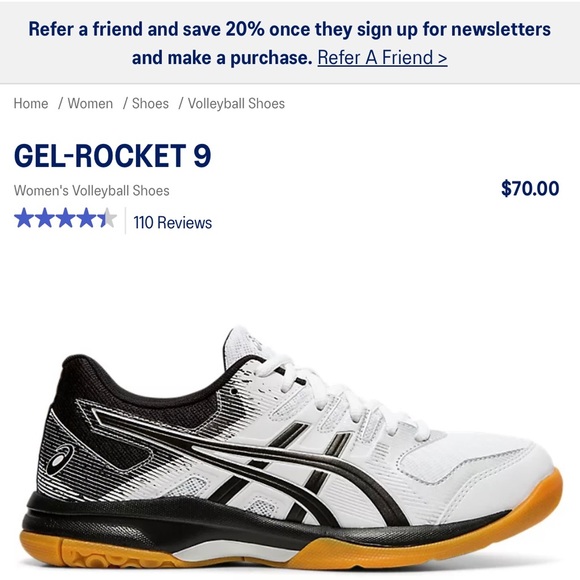 ASICS black and white 9.5 women’s - Picture 8 of 9